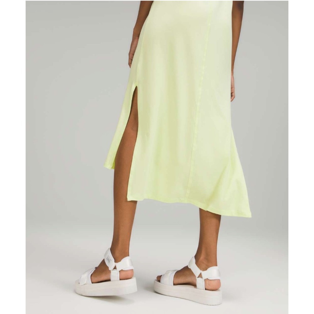 Lululemon All Yours Tank Maxi Dress Crispin Green Pima Cotton Size 6 Sleeveless - Picture 9 of 17